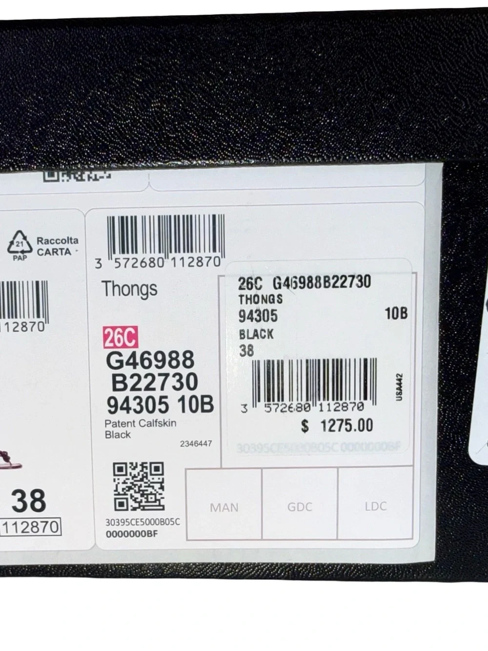 CHANEL BLACK CAMELLIA THONG JELLY SANDALS